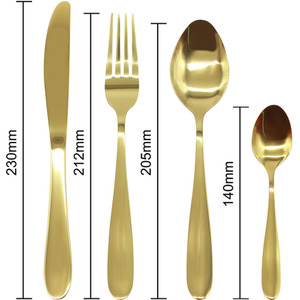 Cutlery Set - Gold Light by Glim & Glam