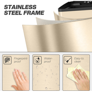 HOMCOM 20L Dual Kitchen Bin with Removable Inner Buckets by HOMCOM