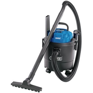 Draper 15L 1250W 230V Wet and Dry Vacuum Cleaner - Blue, Black by Draper