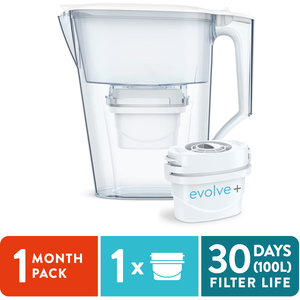 Liscia 2.5L Water Filter Jug - White / 1 pack by Aqua Optima