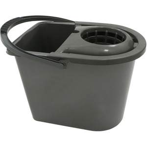 15 Litre Recycled Plastic Mop Bucket - Grey by JVL