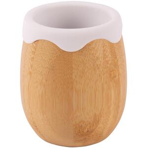 130ml Bamboo Baby Trainer Cup - White / 9.5cm by Tiny Dining