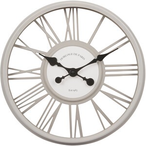 White Round 3D Clock - White