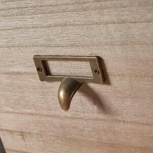 Home Source Derwent 3 Drawer Chest Storage Unit - Natural by Home Source