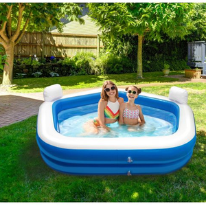2 Seater Paddling Pool For Kids and Adults - Blue