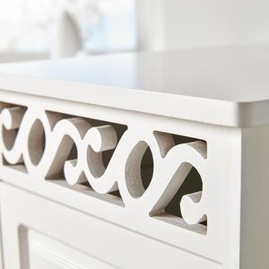 Home Source Whitehaven 4 Drawer Chest Storage Unit - White - White by Home Source