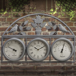 Wyegate Clock Outdoor Weather Station by Garden Gear