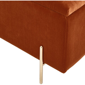 Mystica Ottoman Storage Bench - Russet