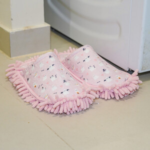 Ghost Chenille Slippers - Pink