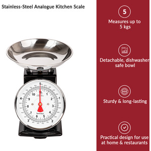 Innoteck 5 Kg Traditional Kitchen Scales - Black by Innoteck