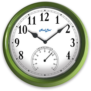 Pololio Wall Clock with Thermometer by Audlee