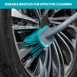 JVL Car Cleaning - Long Handle Wheel Brush by JVL