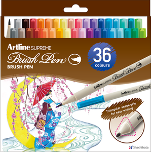 Artline Supreme Brush Pens - Assorted / 36 by Artline