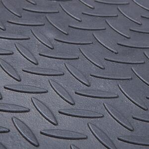 Heavy Duty Rubber Boot Tray 80 x 40cm Black Pack of 2 - Black by Nicola Spring