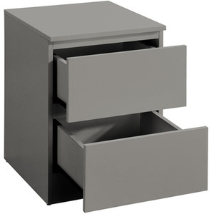 3 Piece Furniture Set Chest of Drawers Bedside Tables Birlea Oslo - Grey by Birlea