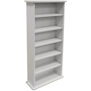 CHAK - 222 CD or 104 DVD Blu-ray Media Storage Shelf Unit - White - White by Watsons