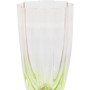 Flower Hiball Glass - Pink and Green