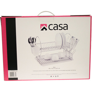 Catania Range Dish Drainer Range - Silver by Casa