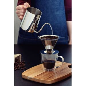 Tramontina Pour Over Kettle Gooseneck (600ml) - Silver by Tramontina