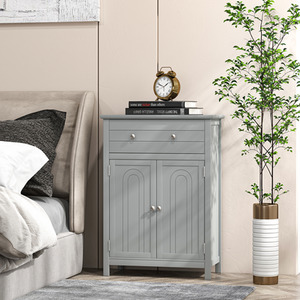 Floor Storage Cabinet with Drawer by Costway