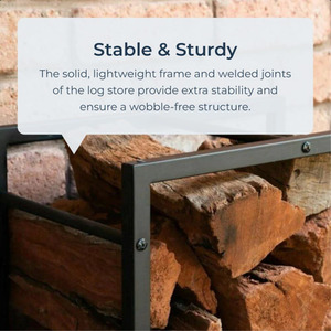 Large Indoors Log Store - Black by idooka