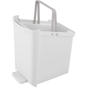 29L Double-Layer Rubbish Bin - White by Livingandhome