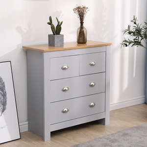 HMD Wooden Bedroom Set - Grey / 2 by HMD Furniture