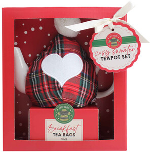 Cosy Sweater Teapot Set - Red