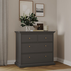 Paris 3 Piece Bedroom Set - Matt Grey