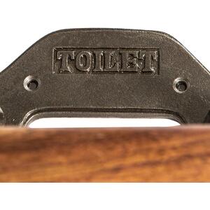 W180mm Industrial Toilet Roll Holder Raw - Raw by Hammer and Tongs