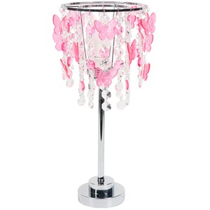 Pink Butterfly Table Lamp - Pink