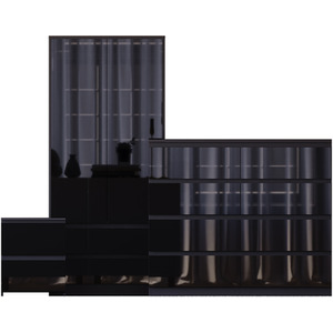 Vida Designs Glinton 3 Piece FSC Certified Bedroom Set - Black by Vida Designs