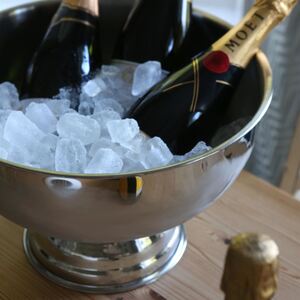 Stainless Steel Champagne Ice Bucket - 35cm - Plain - Silver by Rink Drink