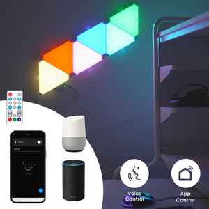 Smart RGBIC Triangle Light Kit - White by ValueLights
