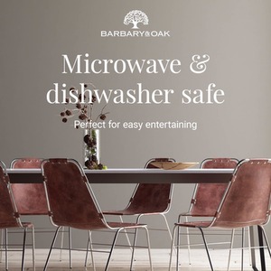 Luna 16 Piece Dinnerware Set - Black by Barbary and Oak