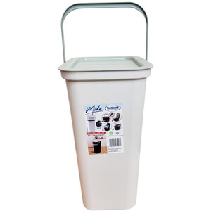 Moda Recycling Bin with Handle - Warm Grey and Sage