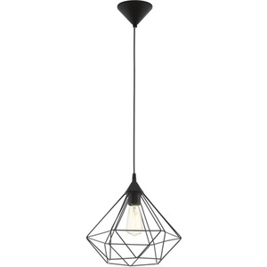 Tarbes Geometric Black Wire Pendant - Black / 32.5cm by EGLO