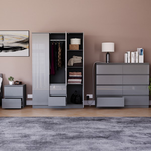 Vida Designs Glinton 3 Piece FSC Bedroom Set - Grey by Vida Designs