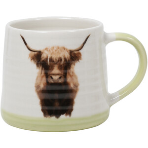 Highland Cow Mug - White