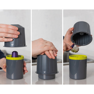 Eco Press Aluminium Capsule Recycler - Grey by Dualit