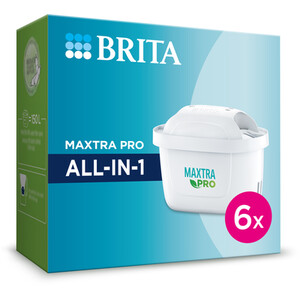Pack of Maxtra Pro All-in-One Filter Cartridges - White / 6 by Brita