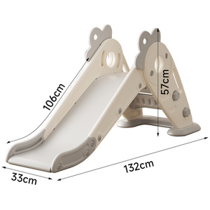 Charming Foldable Plastic Carrot Slide for Toddlers - Grey by Livingandhome