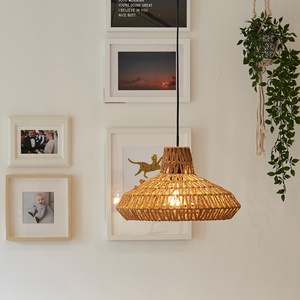 Natural Woven Natural Ceiling Pendant Light Shade Weave Rope Lampshade - Brown by ValueLights