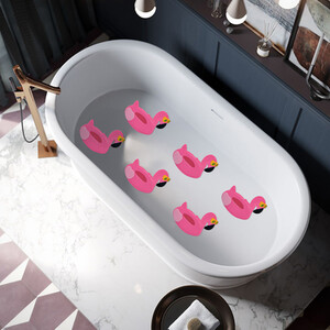 Flamingo Mini PVC Bath Mats