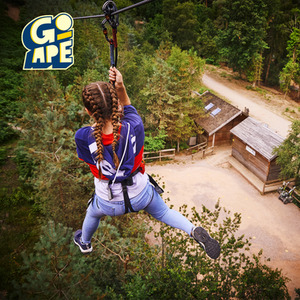 Treetop Challenge for Two Adults at Go Ape Gift Experience - White by Buyagift