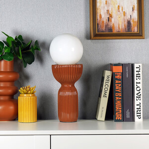 Evren Table Lamp - Rust