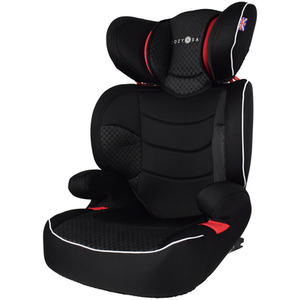 Augusta EZFix Child Car Seat and High Backed Booster Seat - Black Red by Cozy N Safe