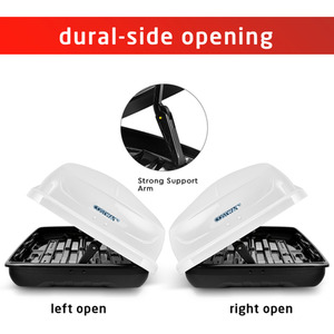 400L Cargo Box Waterproof Rooftop Cargo Carrier by Costway