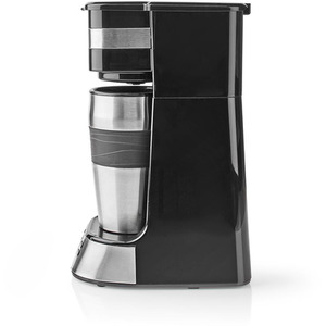 Single Serve Coffee Maker and Travel Mug - Silver / 402ml by Nedis