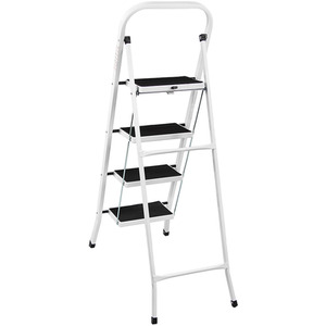 Step Ladder With Anti-Slip Mat - White / 47cm / 127cm by Vida Designs